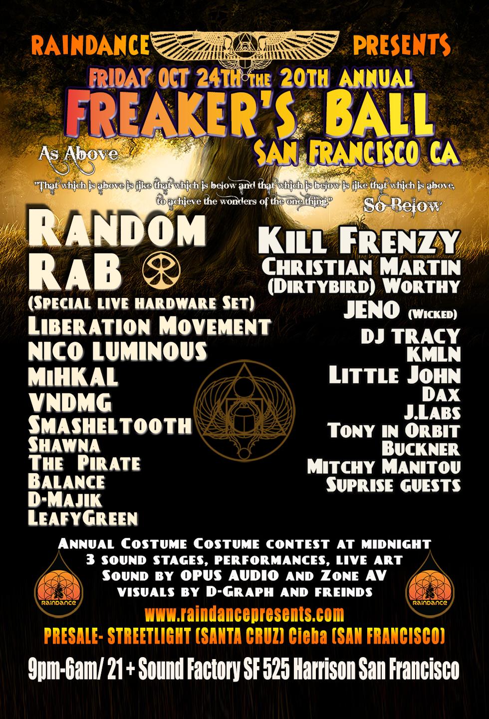 20th Annual Freakers Ball (San Francisco, CA) Tickets