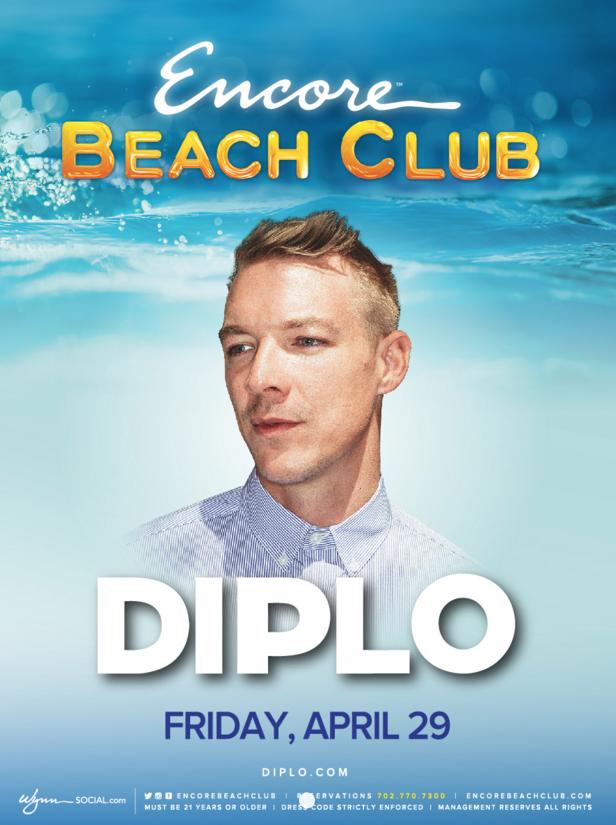 Diplo @ Encore Beach Club (04-29-2016) (Las Vegas, NV) | Tickets