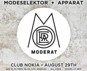 Moderat (Modeselektor + Apparat) hits Club Nokia in Los Angeles tomorrow night (Aug 29) Preview