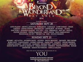 Watch the Beyond Wonderland (Bay Area - Sept 20-21) trailer, scope day-by-day schedule Preview