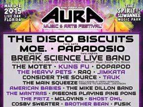AURA adds Break Science Live Band in Phase 3 (March 6-8 Live Oak, FL) Preview