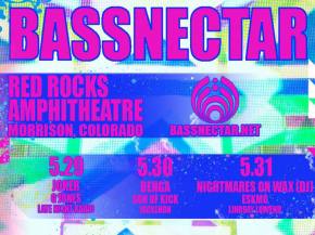 Bassnectar to headline 3 nights at Red Rocks May 29-31, 2015 Preview