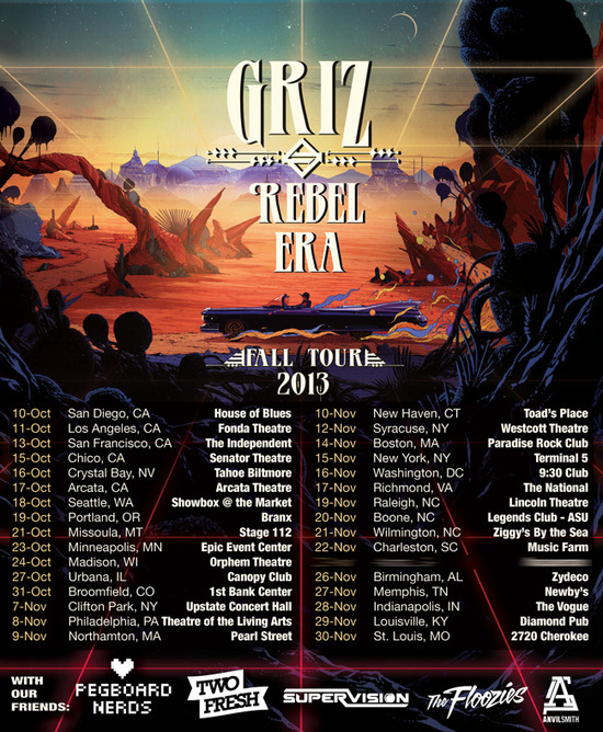 GRiZ Rebel Era fall 2013 tour