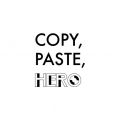 Copy, Paste, Hero Logo