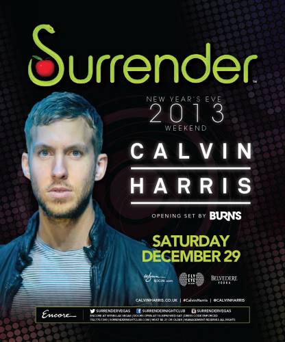 Calvin Harris @ Surrender Nightclub (12-29-2012)