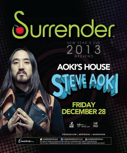 Steve Aoki @ Surrender Nightclub (12-28-2012)