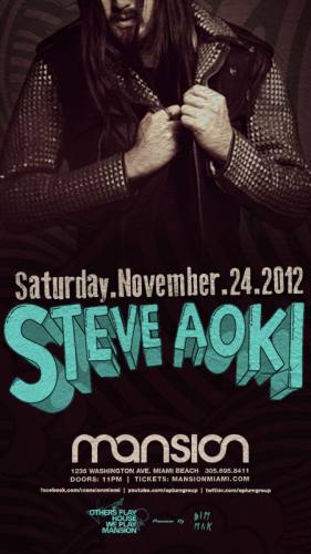 Steve Aoki @ Mansion (11-24-2012)