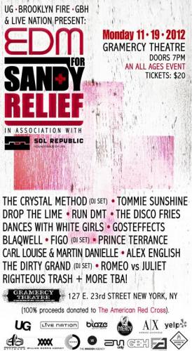 EDM For Sandy Relief