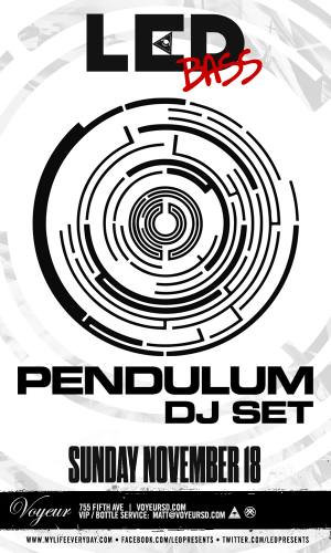 Pendulum (DJ) @ Voyeur