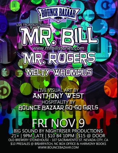 Bounce Bazaar Presents: Mr. Bill, Live from Australia w/ Mr. Rogers & Melty Wompus!