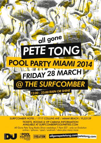 Pete Tong Pool Party Miami 2014 @ Surfcomber Hotel