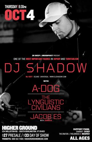 DJ Shadow @ Higher Ground
