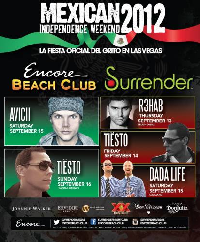 Tiesto @ Encore Beach Club (9/16/12)