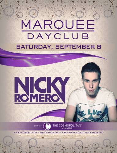 Nicky Romero @ Marquee Dayclub (09-08-2012)