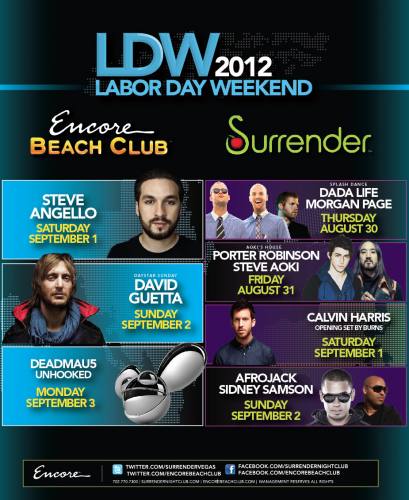 David Guetta @ Encore Beach Club (9/2/12)