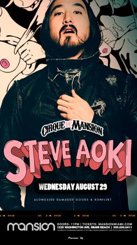 Steve Aoki @ Mansion (8/29/12)