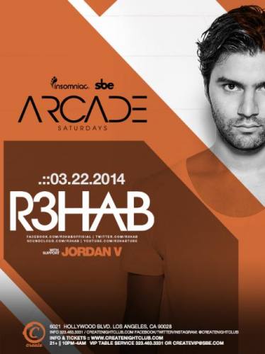 Arcade Saturdays:R3HAB at Create Nightclub