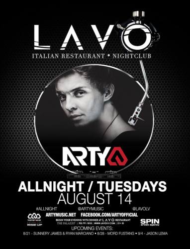 Arty @ LAVO - Las Vegas (8/14/12)