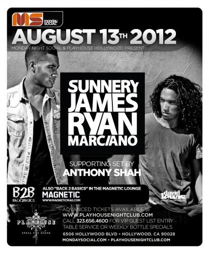 Sunnery James & Ryan Marciano @ Playhouse (8/13/12)
