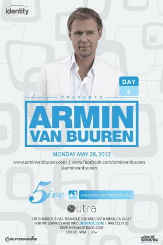 Armin van Buuren @ Sutra (5/28/12)