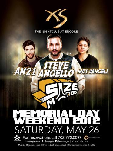 Steve Angello, AN21 & Max Vangeli at XS Las Vegas