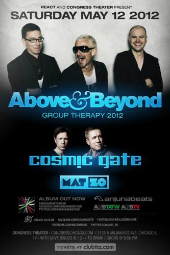 5.12 Above and Beyond, Cosmic Gate, Mat Zo at Congress Theater