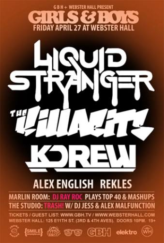 Liquid Stranger + The Killabits @ Webster Hall