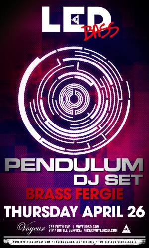 Pendulum (DJ) @ Voyeur (4/26/12)