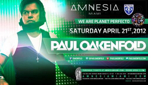 Paul Oakenfold @ Amnesia Miami