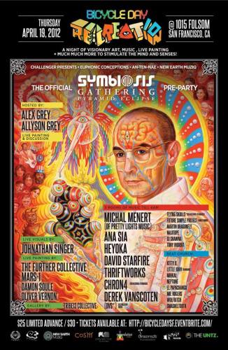 RE:CREATION: Bicycle Day with Alex Grey - Symbiosis PreParty