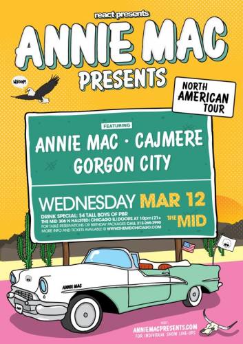 3.12 ANNIE MAC PRESENTS: CAJMERE GORGON CITY