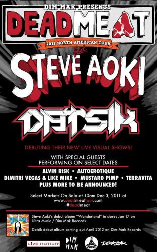 The Deadmeat Tour: Steve Aoki & Datisk @ Oakdale Theatre