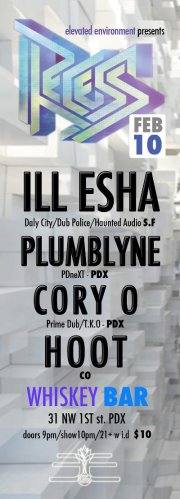 ill-esha in Portland, OR w/ Plumblyne, Cory O, HOOT