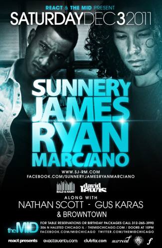 12.3 Sunnery James & Ryan Marciano - no cover - The Mid