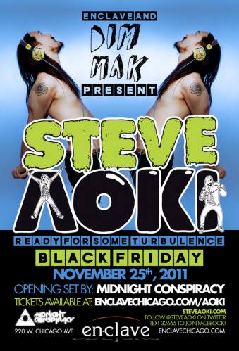 Steve Aoki on Black Friday @ Enclave!