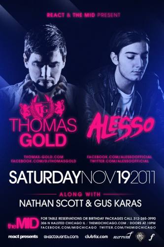 11.19 Thomas Gold & Alesso - Control Saturday at The Mid
