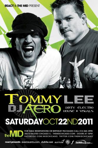10.22 Tommy Lee & DJ Aero - Deadmau5 after party at The Mid