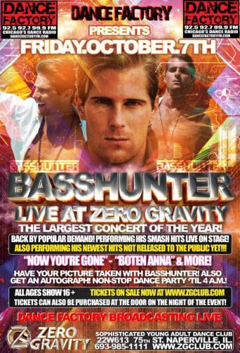 Basshunter @ Zero Gravity (10/7)