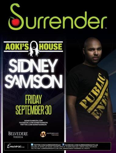 Sidney Samson @ Surrender (9/30)