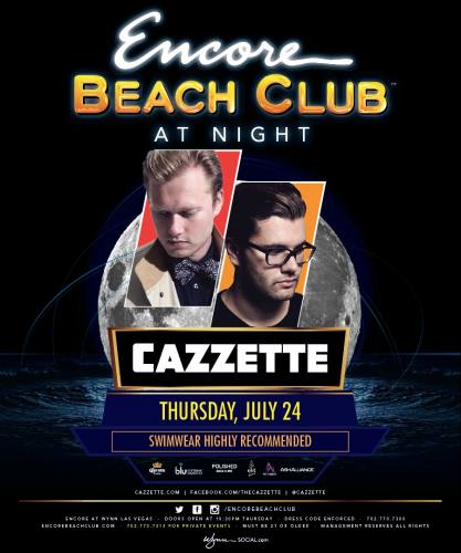 Cazzette @ Encore Beach Club at Night