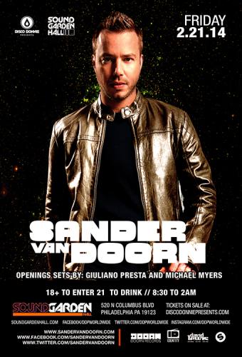 Sander van Doorn @ SoundGarden Hall (02-21-2014)