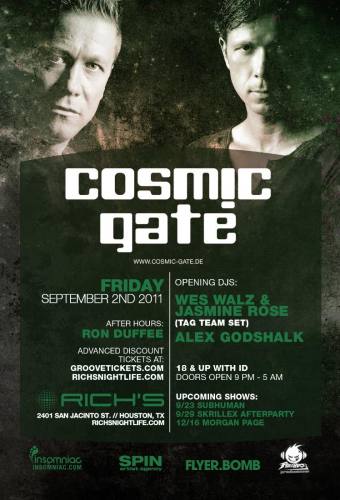 Cosmic Gate @ Rich's (9/2)