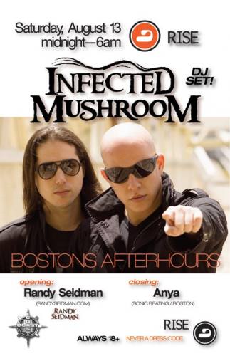 Infected Mushroom DJ Set @ RISE [Sat 8/13]