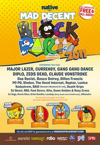8.13 MAD DECENT BLOCK PARTY! ALL AGES – 100% FREE!
