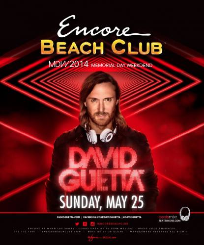 David Guetta @ Encore Beach Club (05-25-2014)