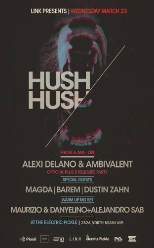 Link presents Hush Hush at Electric Pickle
