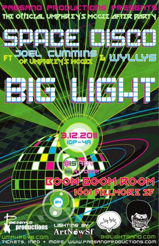 BIG LIGHT and SPACE DISCO ft Joel Cummins & Wyllys (Official Umphrey's McGee After Party)