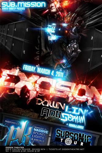 Excision Subsonic Tour in Denver w/ Downlink & Antiserum