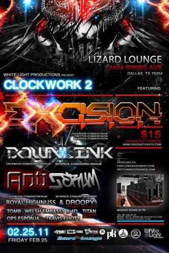 Excision Subsonic Tour in Dallas w/ Downlink & Antiserum