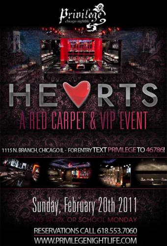 VIP Red Carpet Event at Hearts Nightclub Chicago
